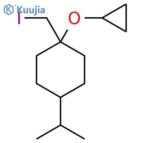 1-cyclopropoxy-1-(iodomethyl)-4-(propan-2-yl)cyclohexane structure