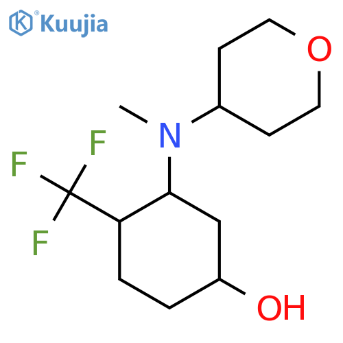 3-[Methyl(oxan-4-yl)amino]-4-(trifluoromethyl)cyclohexan-1-ol structure