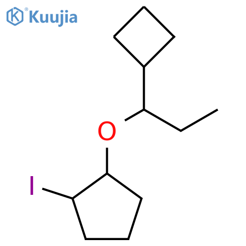 1-(1-cyclobutylpropoxy)-2-iodocyclopentane structure