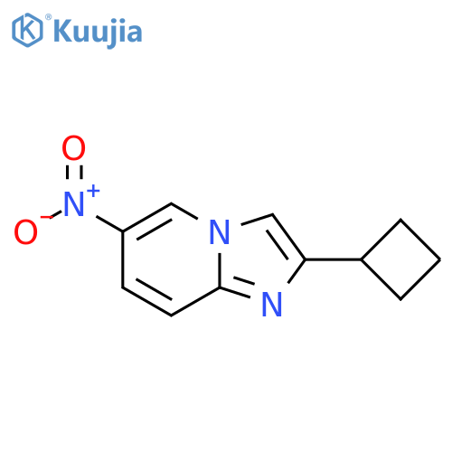 2-cyclobutyl-6-nitroimidazo1,2-apyridine structure
