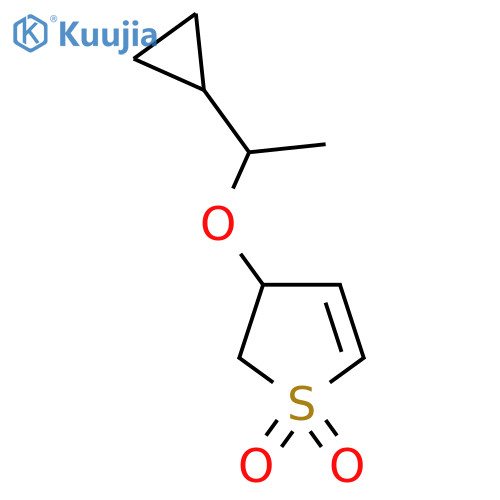 3-(1-cyclopropylethoxy)-2,3-dihydro-1lambda6-thiophene-1,1-dione structure