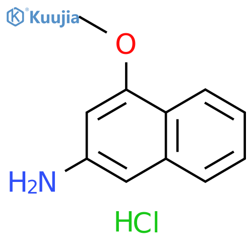 4-methoxynaphthalen-2-amine hydrochloride structure