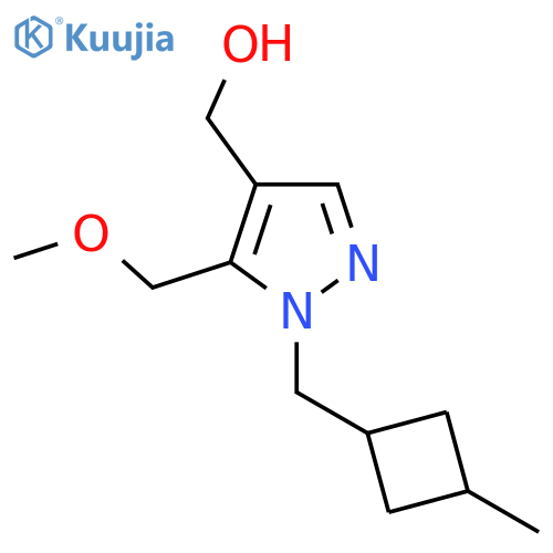 5-(methoxymethyl)-1-(3-methylcyclobutyl)methyl-1H-pyrazol-4-ylmethanol structure