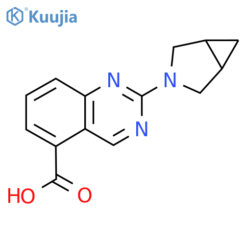 2-{3-azabicyclo3.1.0hexan-3-yl}quinazoline-5-carboxylic acid structure