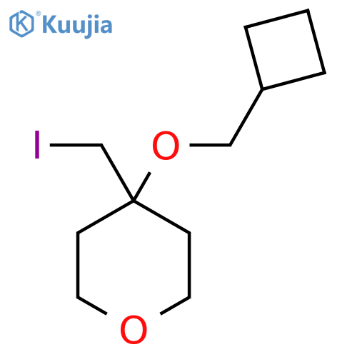 4-(cyclobutylmethoxy)-4-(iodomethyl)oxane structure
