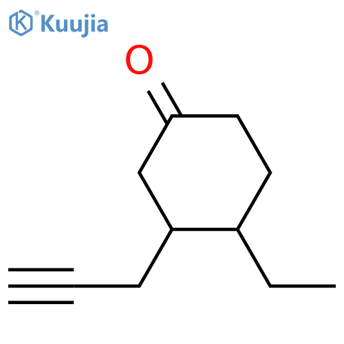 4-Ethyl-3-(prop-2-yn-1-yl)cyclohexan-1-one structure