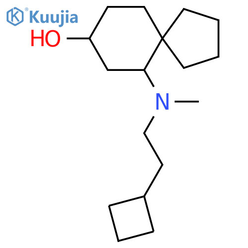 6-[(2-Cyclobutylethyl)(methyl)amino]spiro[4.5]decan-8-ol structure