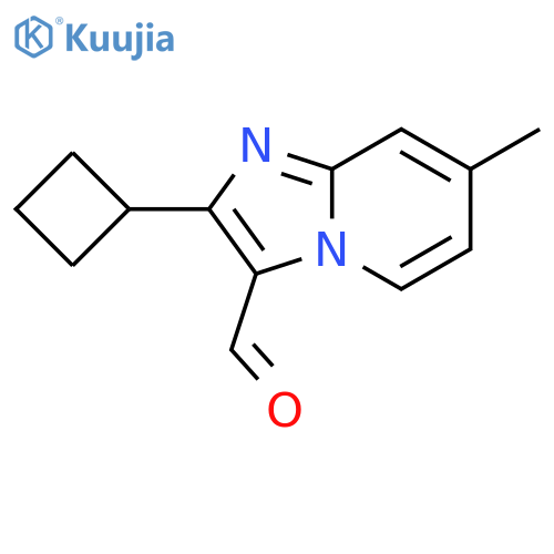 2-cyclobutyl-7-methylimidazo1,2-apyridine-3-carbaldehyde structure