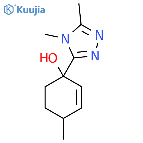 1-(dimethyl-4H-1,2,4-triazol-3-yl)-4-methylcyclohex-2-en-1-ol structure