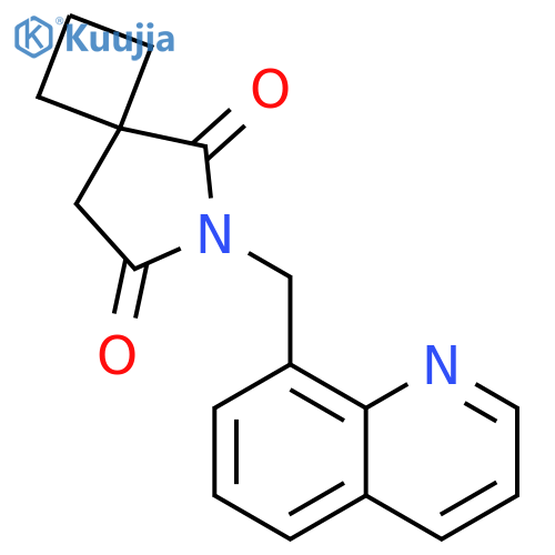 6-(quinolin-8-yl)methyl-6-azaspiro3.4octane-5,7-dione structure