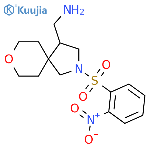 1-[2-(2-Nitrobenzenesulfonyl)-8-oxa-2-azaspiro[4.5]decan-4-yl]methanamine structure