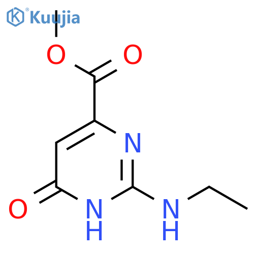 methyl 2-(ethylamino)-6-hydroxypyrimidine-4-carboxylate structure