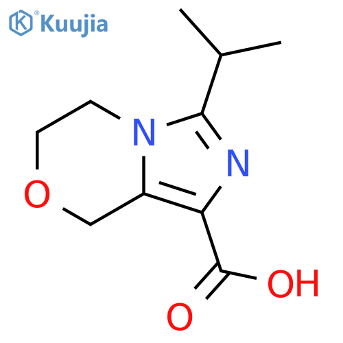 3-(propan-2-yl)-5H,6H,8H-imidazo[4,3-c][1,4]oxazine-1-carboxylic acid structure