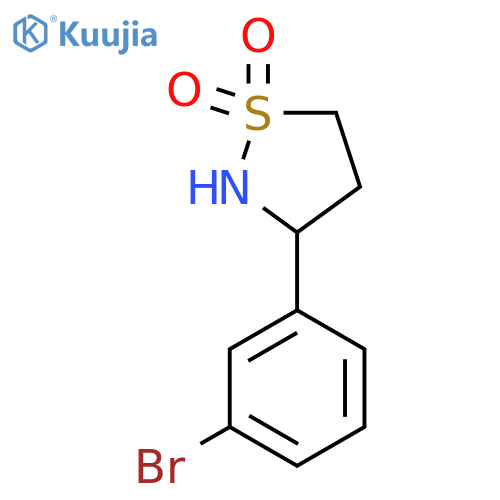 3-(3-Bromophenyl)-1lambda6,2-thiazolidine-1,1-dione structure