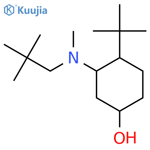 4-Tert-butyl-3-[(2,2-dimethylpropyl)(methyl)amino]cyclohexan-1-ol structure