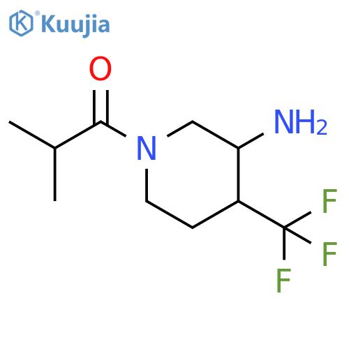 1-Propanone, 1-[3-amino-4-(trifluoromethyl)-1-piperidinyl]-2-methyl- structure