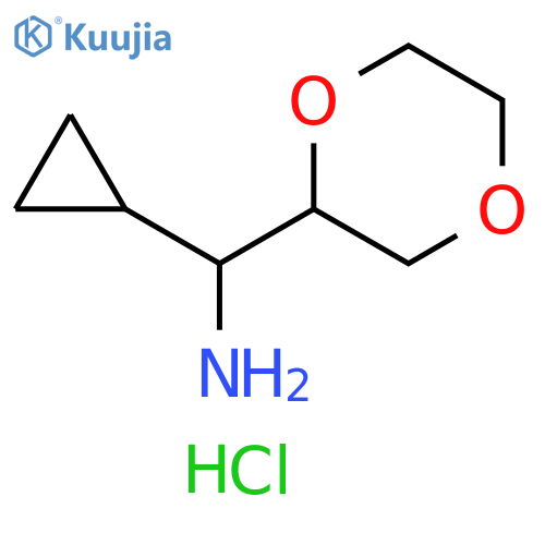 cyclopropyl(1,4-dioxan-2-yl)methanamine hydrochloride structure