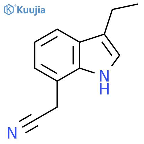 1H-Indole-7-acetonitrile, 3-ethyl- structure