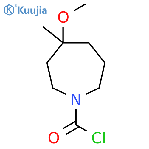 4-Methoxy-4-methylazepane-1-carbonyl chloride structure