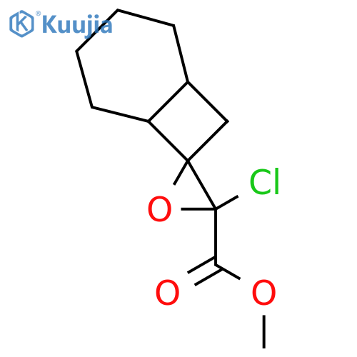 Methyl 3'-chlorospiro[bicyclo[4.2.0]octane-7,2'-oxirane]-3'-carboxylate structure