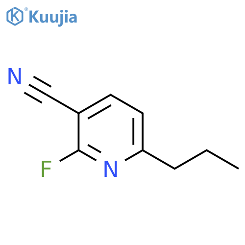 3-Pyridinecarbonitrile, 2-fluoro-6-propyl- structure