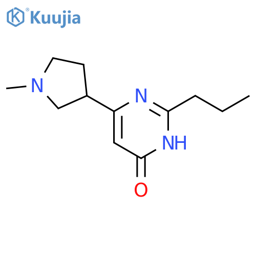 4(3H)-Pyrimidinone, 6-(1-methyl-3-pyrrolidinyl)-2-propyl- structure