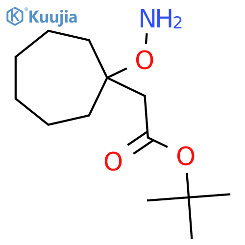 Tert-butyl 2-[1-(aminooxy)cycloheptyl]acetate structure