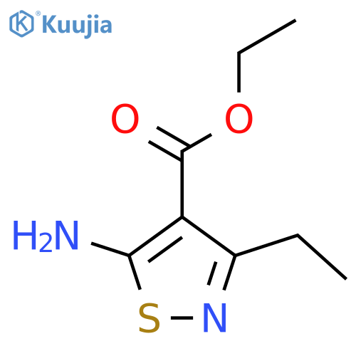 Ethyl 5-amino-3-ethyl-1,2-thiazole-4-carboxylate structure