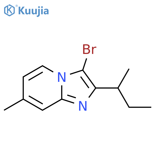 3-bromo-2-(butan-2-yl)-7-methylimidazo1,2-apyridine structure