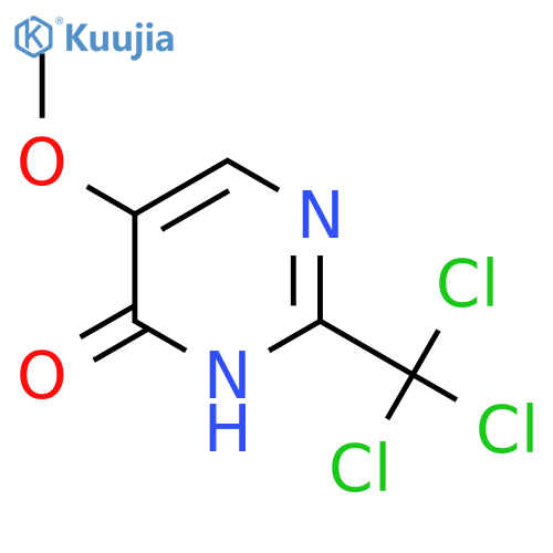 5-Methoxy-2-(trichloromethyl)-3,4-dihydropyrimidin-4-one structure