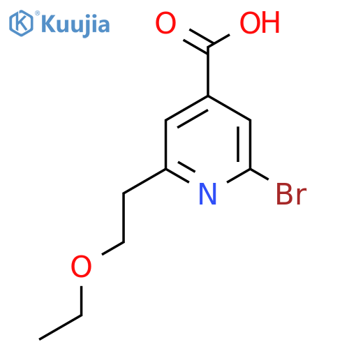 2-Bromo-6-(2-ethoxyethyl)pyridine-4-carboxylic acid structure