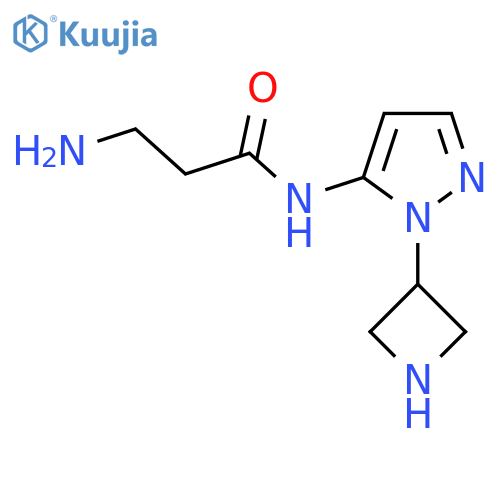 3-amino-N-1-(azetidin-3-yl)-1H-pyrazol-5-ylpropanamide structure