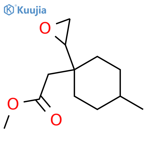 Methyl 2-[4-methyl-1-(oxiran-2-yl)cyclohexyl]acetate structure