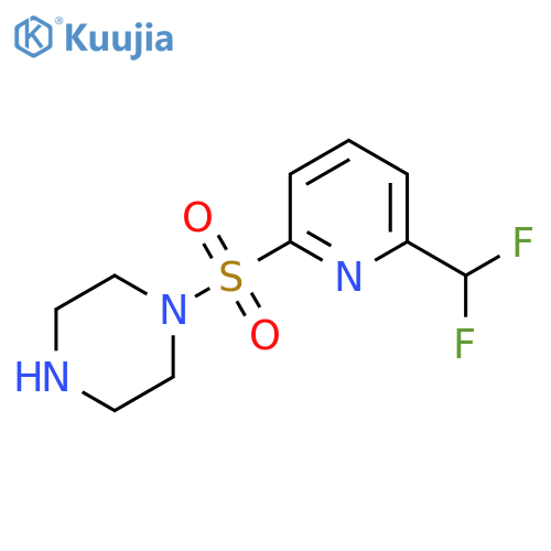 1-{6-(difluoromethyl)pyridin-2-ylsulfonyl}piperazine structure
