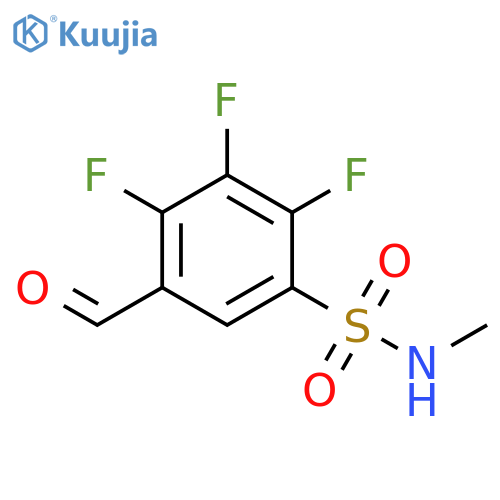 Benzenesulfonamide, 2,3,4-trifluoro-5-formyl-N-methyl- structure