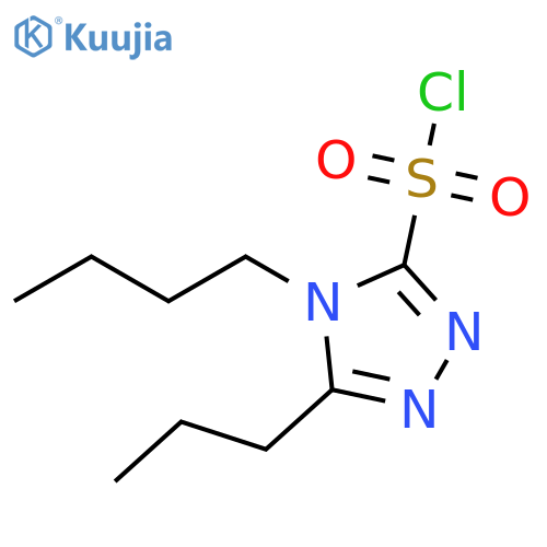 4H-1,2,4-Triazole-3-sulfonyl chloride, 4-butyl-5-propyl- structure