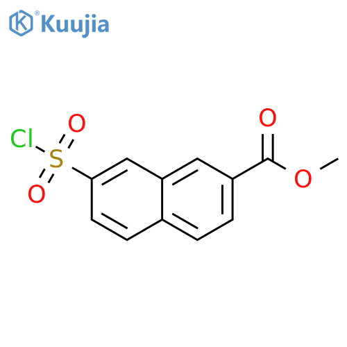 Methyl 7-(chlorosulfonyl)-2-naphthalenecarboxylate structure