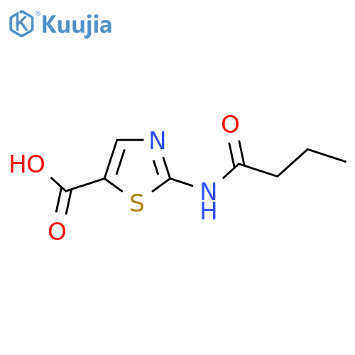 2-butanamido-1,3-thiazole-5-carboxylic acid structure