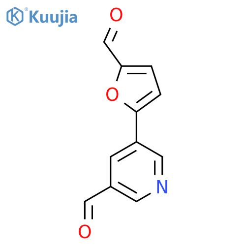 5-(5-Formylfuran-2-yl)pyridine-3-carbaldehyde structure