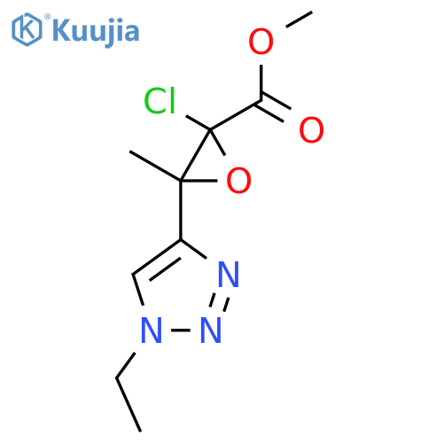 methyl 2-chloro-3-(1-ethyl-1H-1,2,3-triazol-4-yl)-3-methyloxirane-2-carboxylate structure