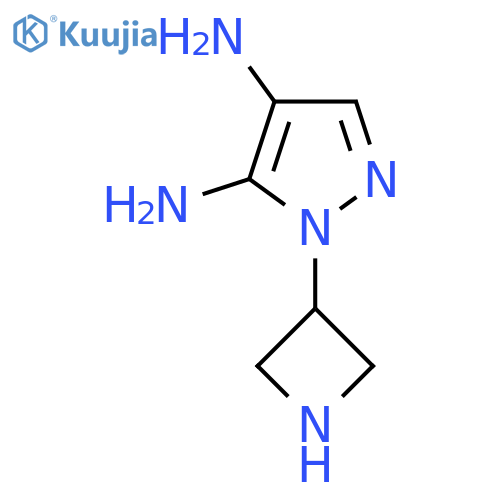 1-(azetidin-3-yl)-1H-pyrazole-4,5-diamine structure