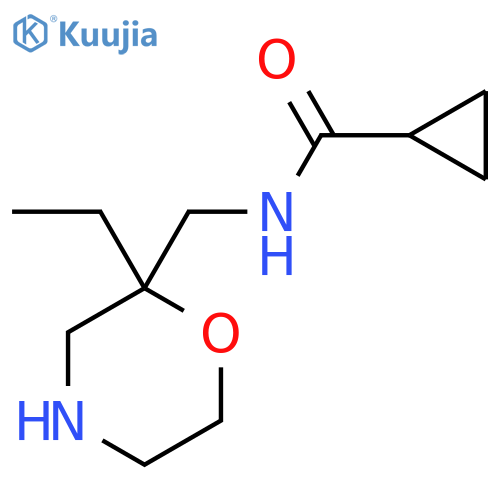 N-[(2-ethylmorpholin-2-yl)methyl]cyclopropanecarboxamide structure