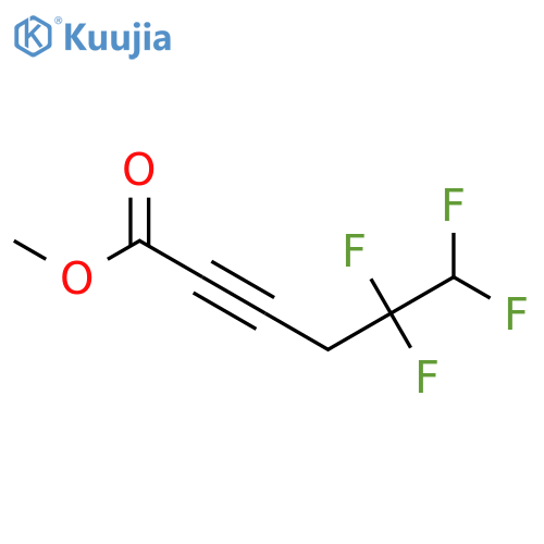 Methyl 5,5,6,6-tetrafluorohex-2-ynoate structure
