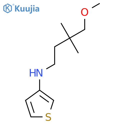 N-(4-methoxy-3,3-dimethylbutyl)thiophen-3-amine structure