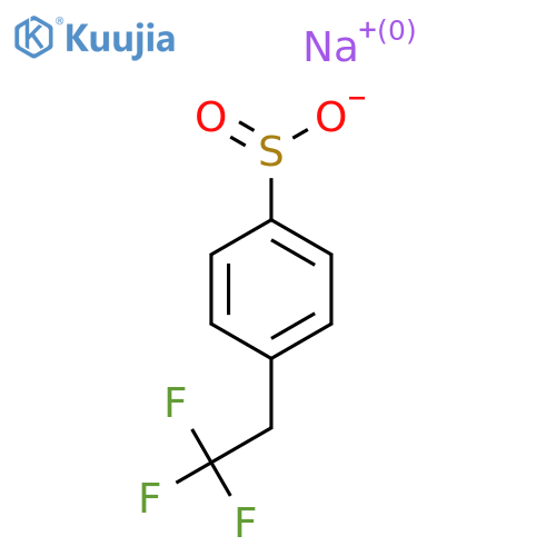 Sodium 4-(2,2,2-trifluoroethyl)benzene-1-sulfinate structure