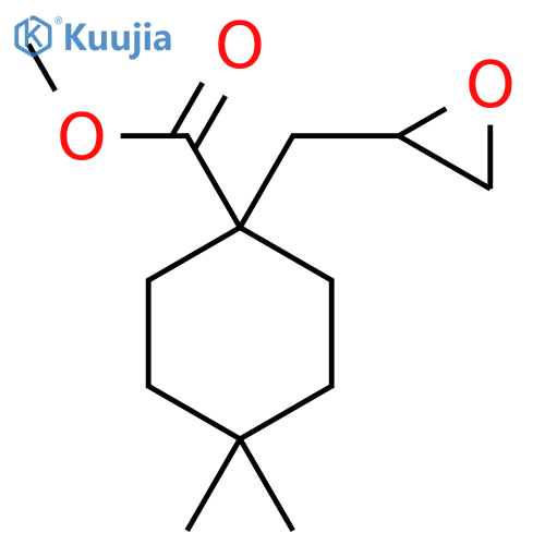 Methyl 4,4-dimethyl-1-[(oxiran-2-yl)methyl]cyclohexane-1-carboxylate structure