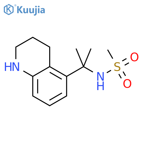 N-2-(1,2,3,4-tetrahydroquinolin-5-yl)propan-2-ylmethanesulfonamide structure