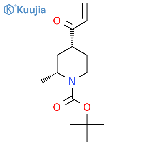 rac-tert-butyl (2R,4R)-2-methyl-4-(prop-2-enoyl)piperidine-1-carboxylate structure