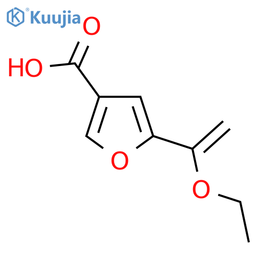 5-(1-Ethoxyethenyl)furan-3-carboxylic acid structure