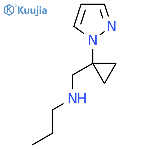 propyl({[1-(1H-pyrazol-1-yl)cyclopropyl]methyl})amine structure